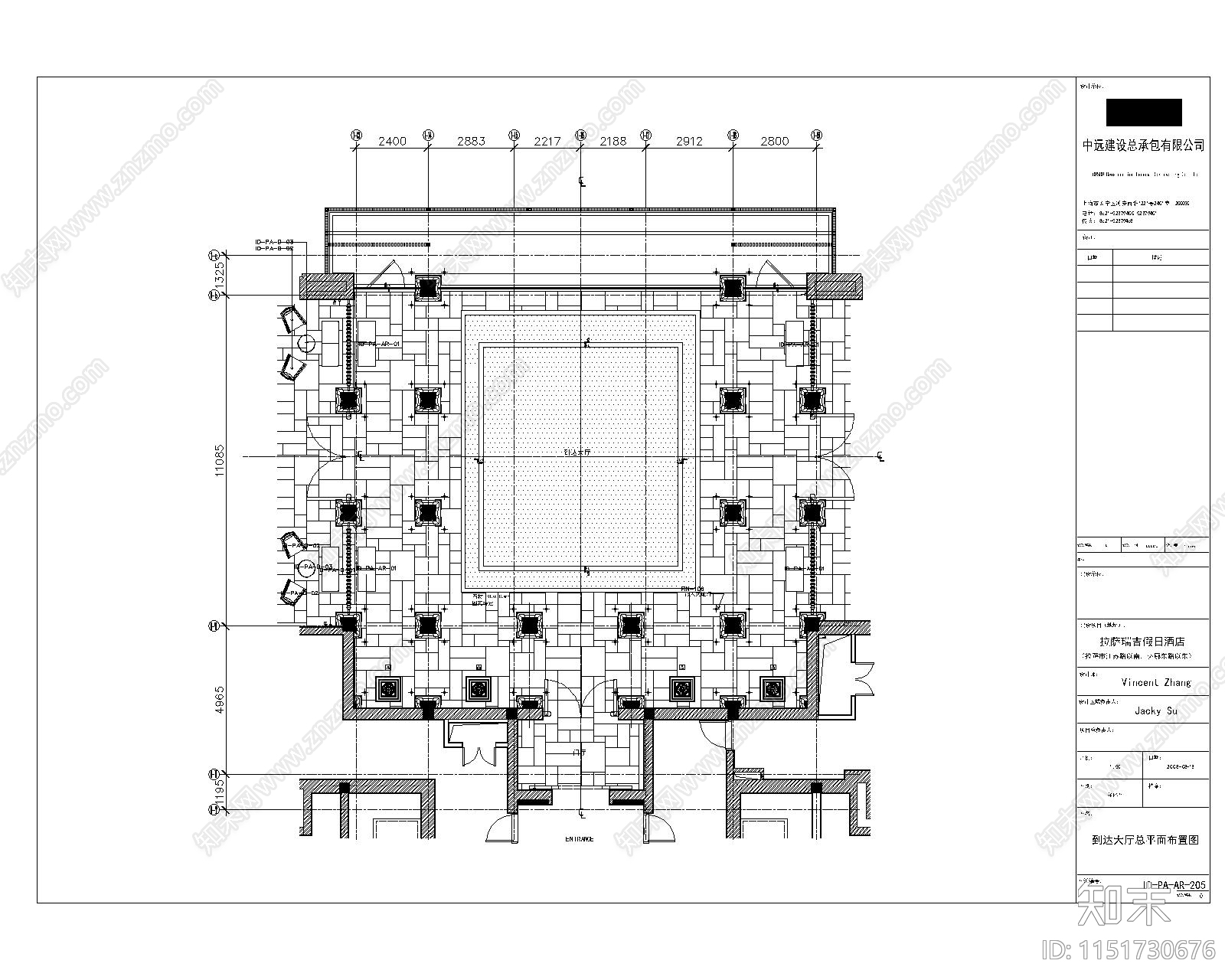 Denniston丹尼斯顿瑞吉度假酒店建筑cad施工图下载【ID:1151730676】