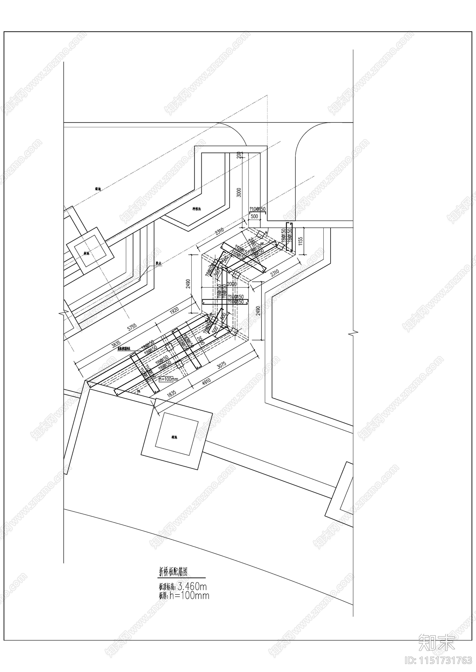 商业景观主入口cad施工图下载【ID:1151731763】