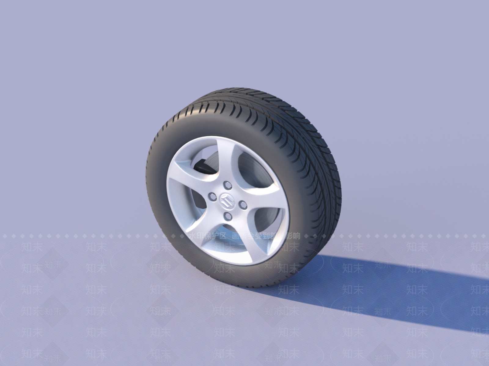 铃木汽车车轮3D模型下载【ID:1151731595】