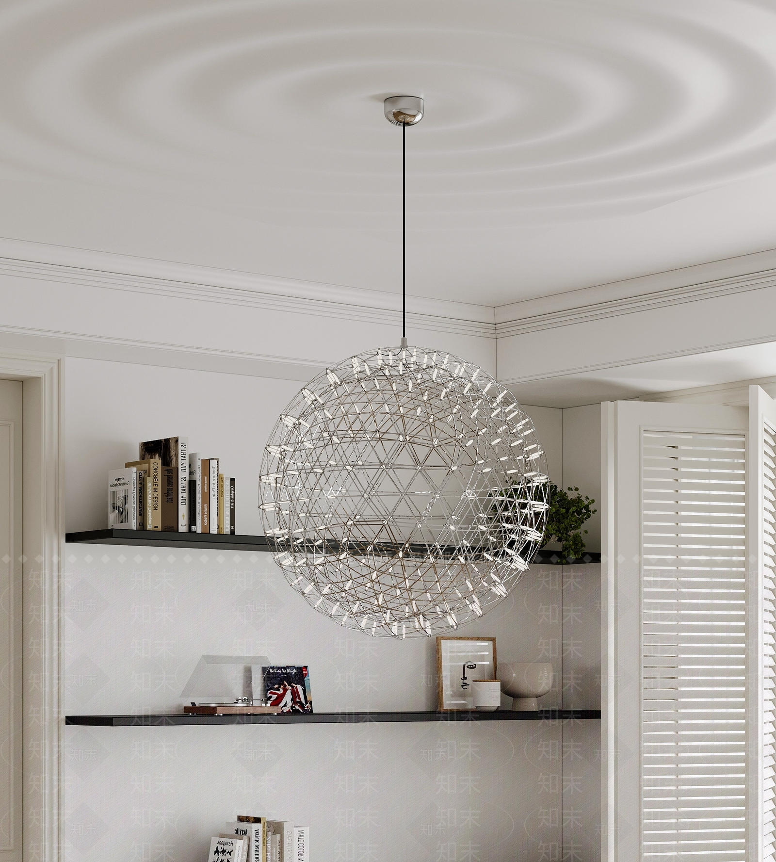 Moooi现代球形吊灯3D模型下载【ID:1151732632】