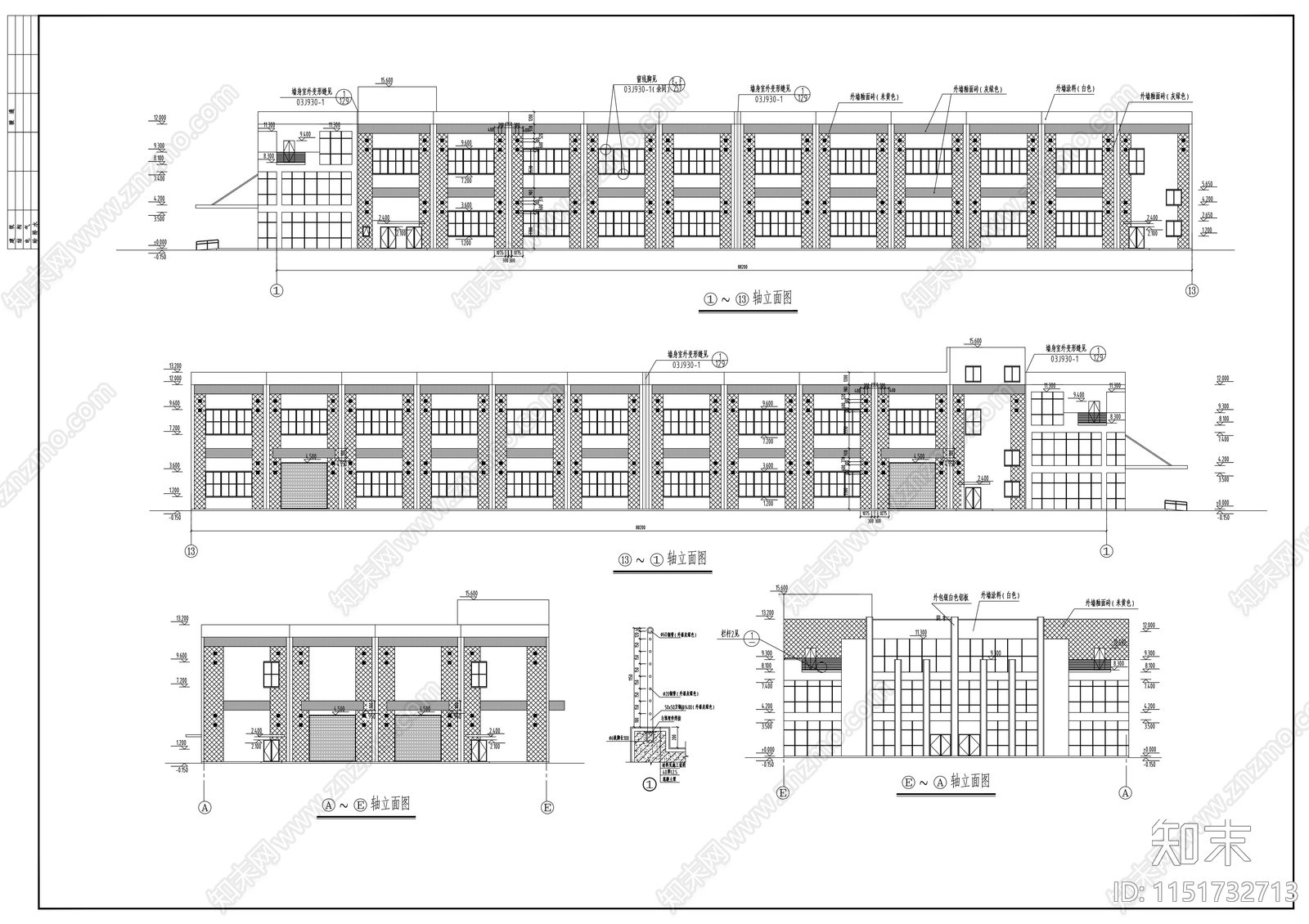 厂房建筑cad施工图下载【ID:1151732713】