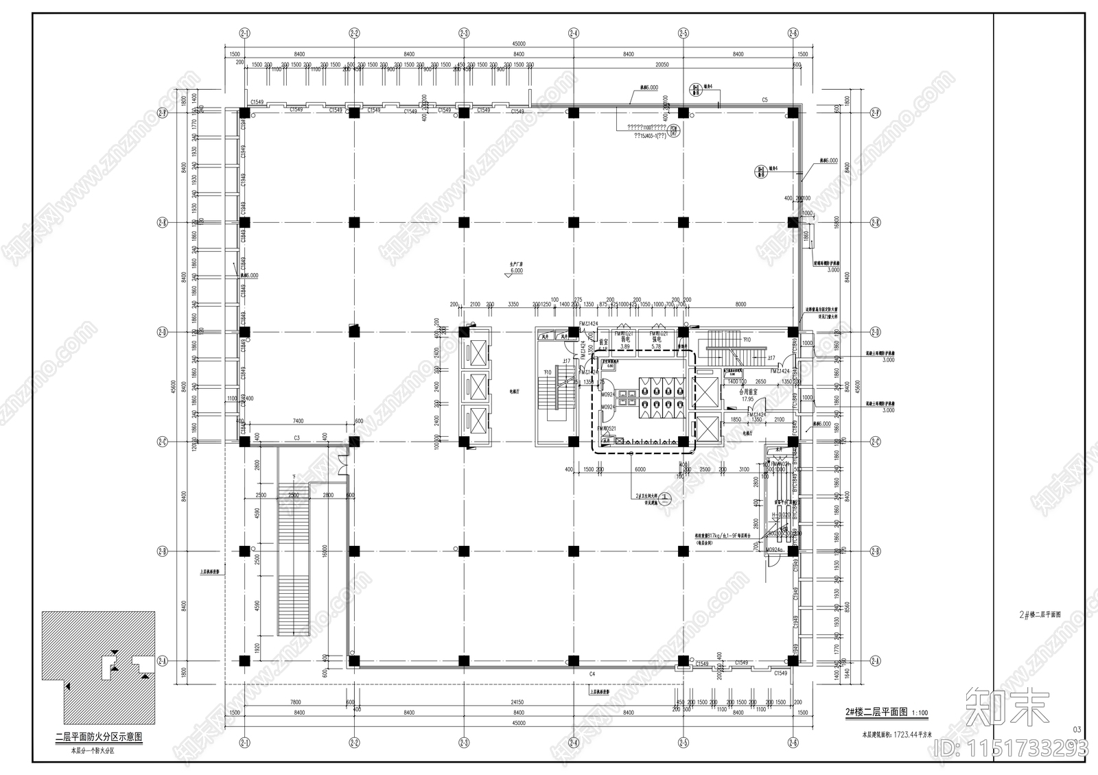 高层厂房建筑施工图下载【ID:1151733293】