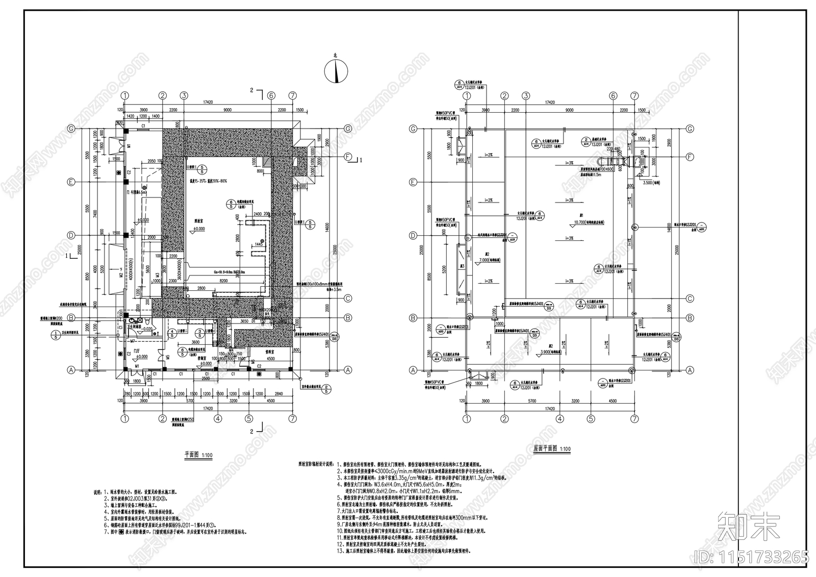 CT厂房建施cad施工图下载【ID:1151733265】