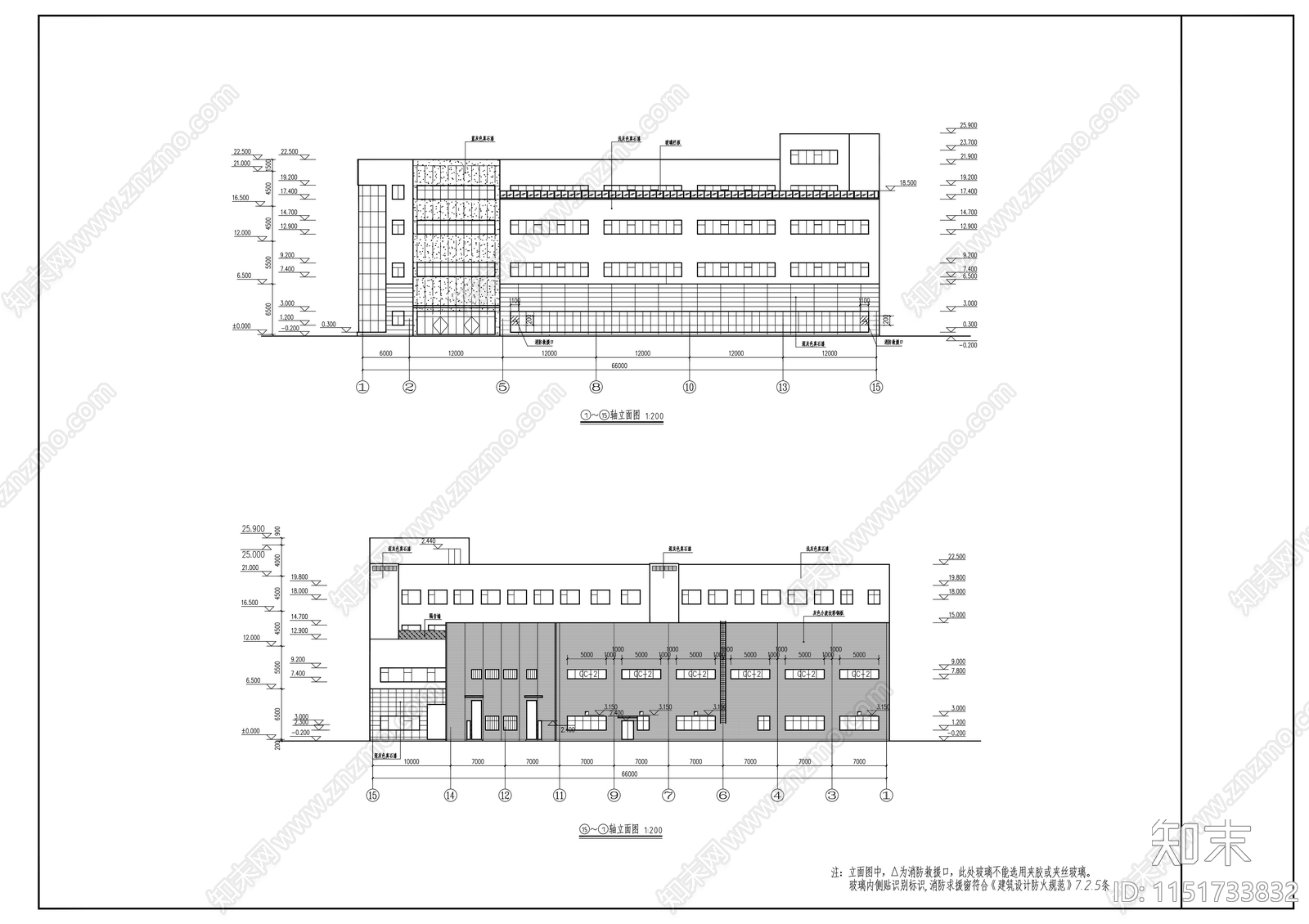 汽车生产车间建筑设计cad施工图下载【ID:1151733832】