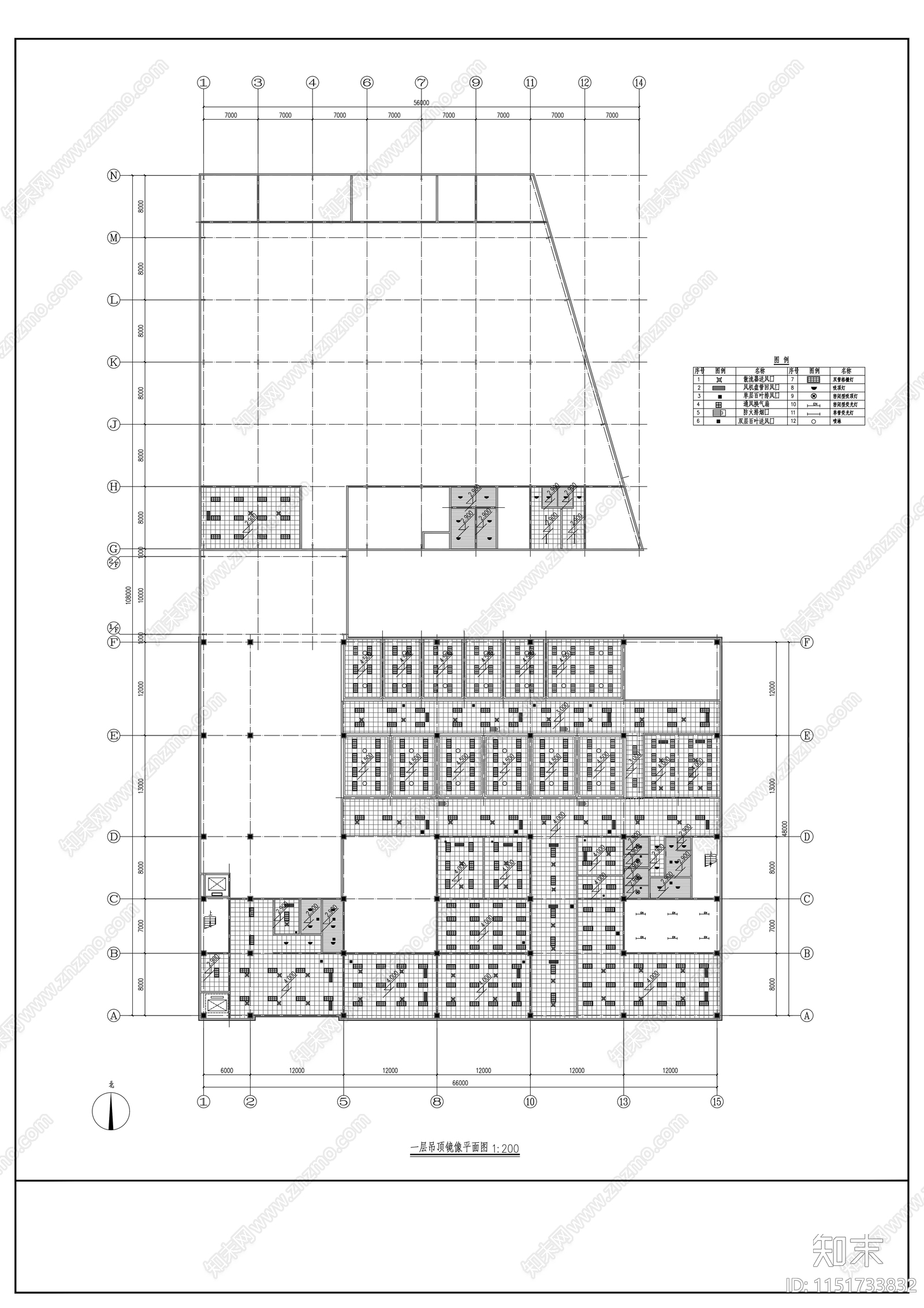 汽车生产车间建筑设计cad施工图下载【ID:1151733832】
