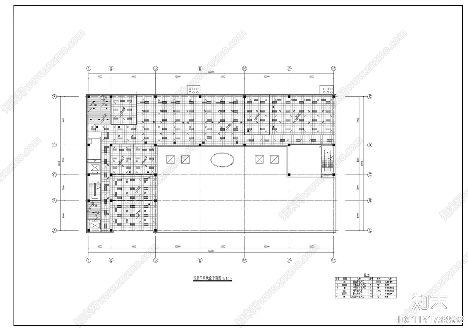汽车生产车间建筑设计cad施工图下载【ID:1151733832】