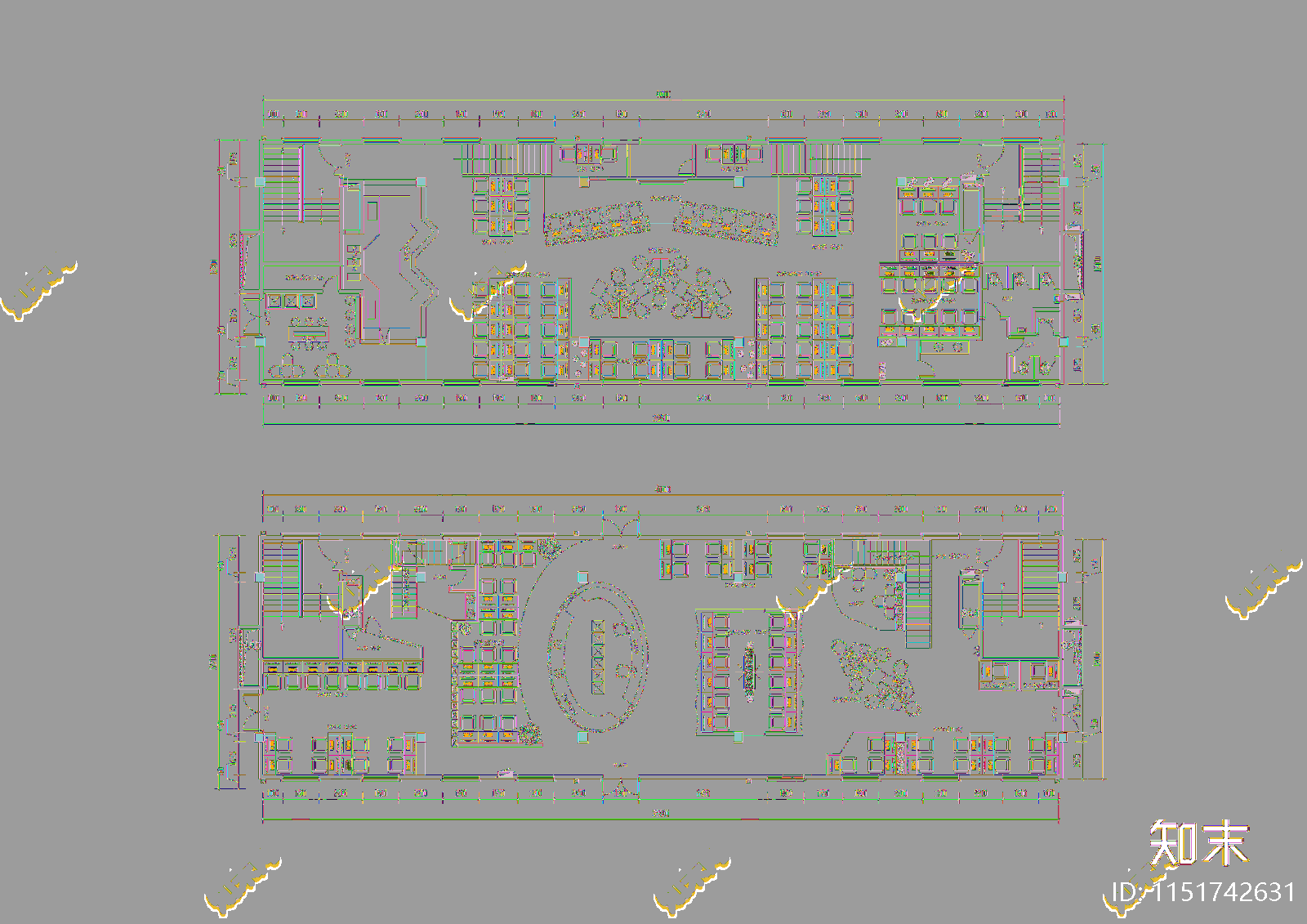 网咖cad施工图下载【ID:1151742631】