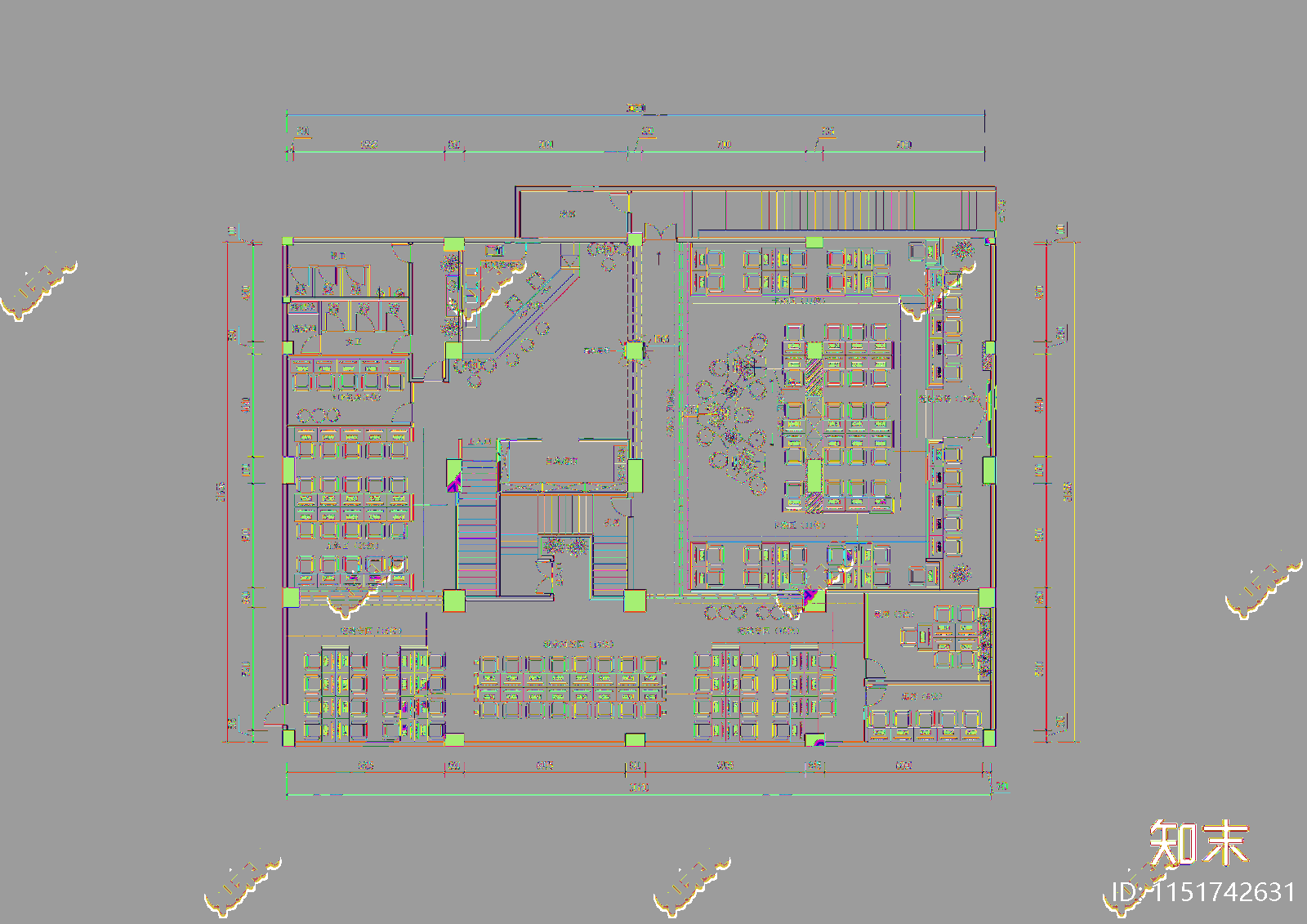 网咖cad施工图下载【ID:1151742631】