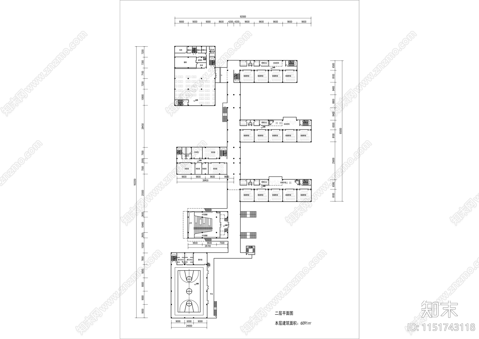 现代小学总平面图效果图平面图施工图下载【ID:1151743118】