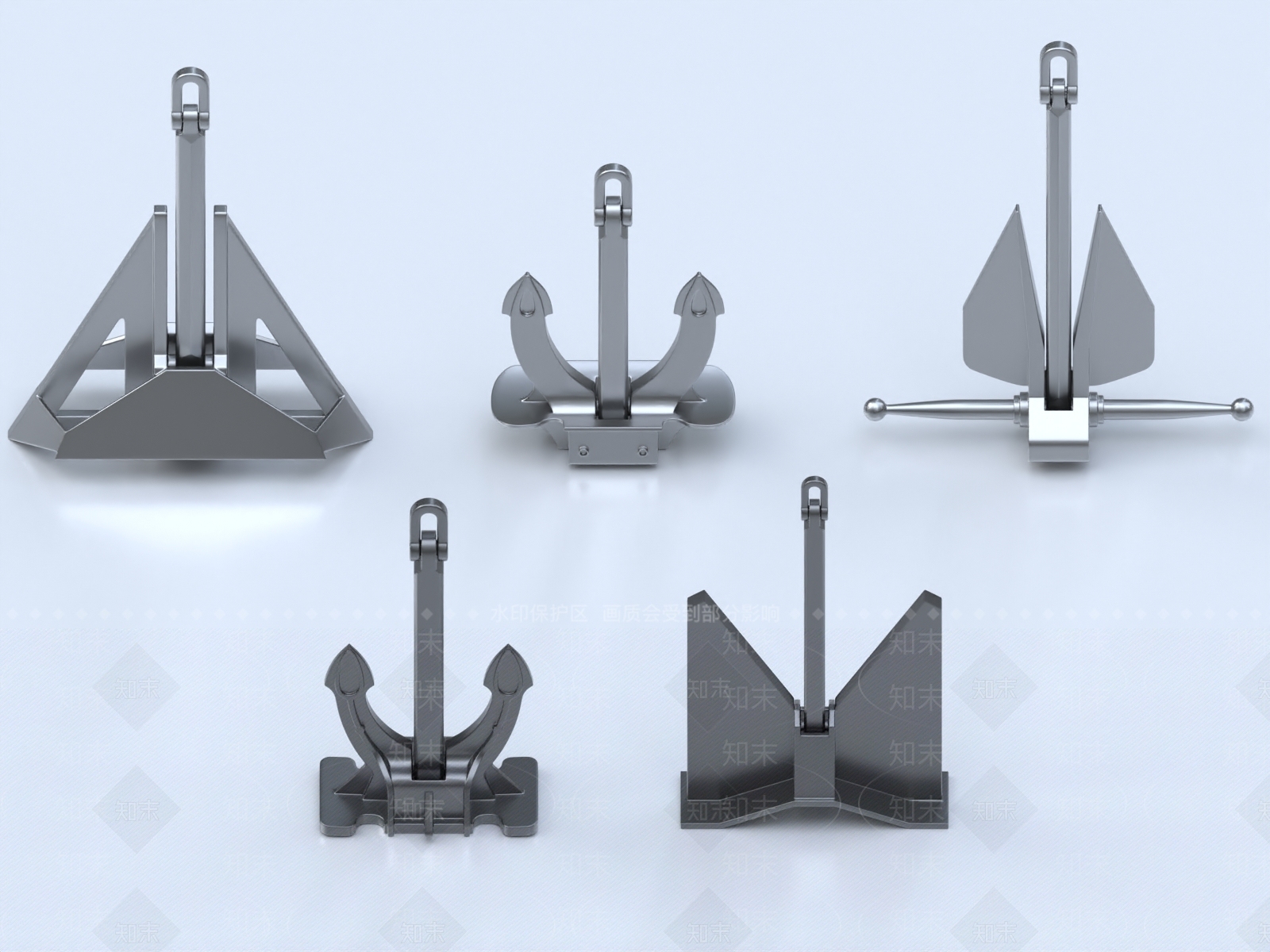 船锚3D模型下载【ID:1151743845】