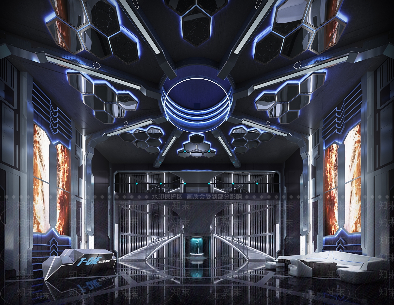 现代酒吧前厅3D模型下载【ID:1151746108】