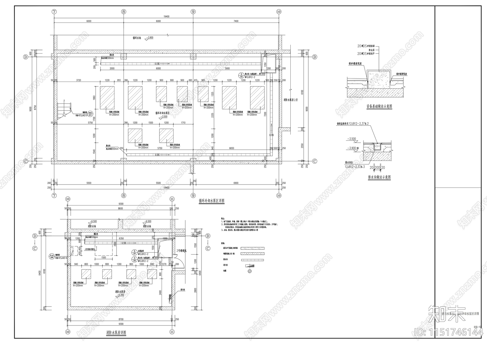 工业动力站建筑cad施工图下载【ID:1151746144】