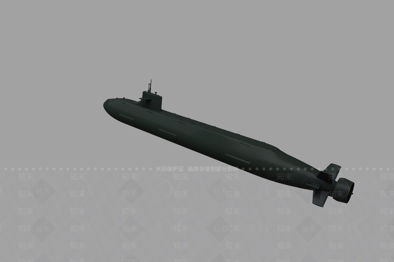 现代潜艇战舰3D模型下载【ID:1151747602】