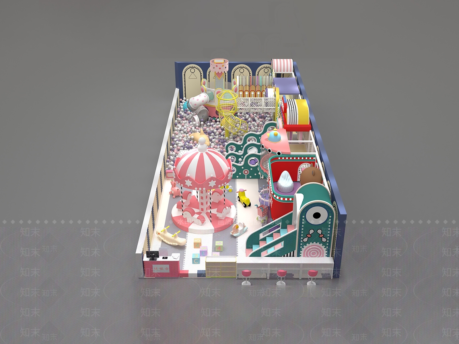 现代游乐设备3D模型下载【ID:1151749699】