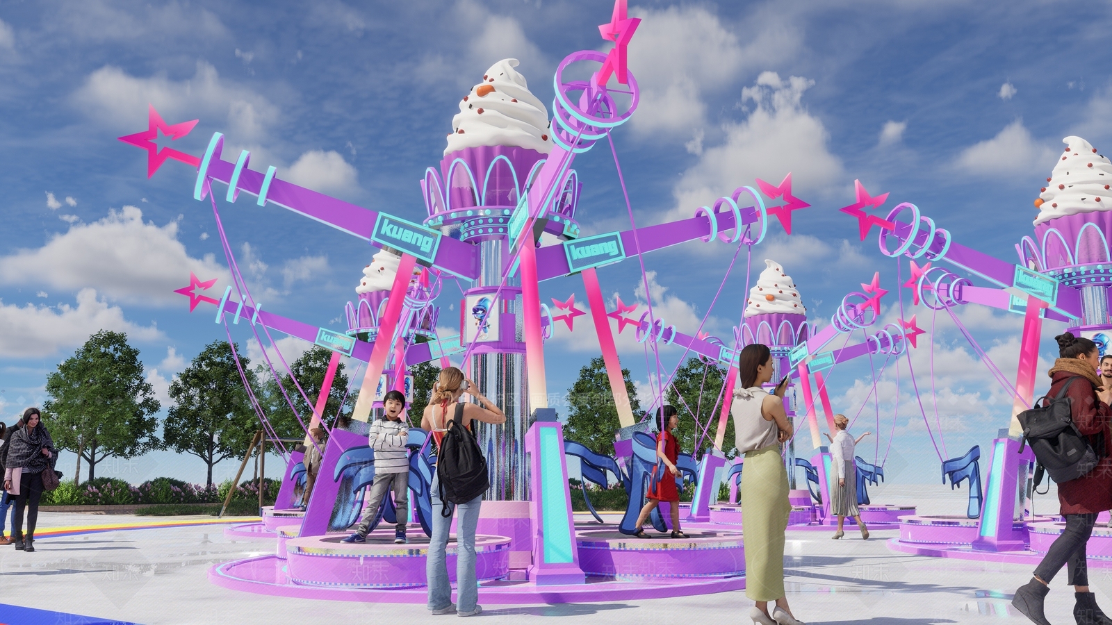 儿童蹦蹦床下载SU模型下载【ID:1151750973】