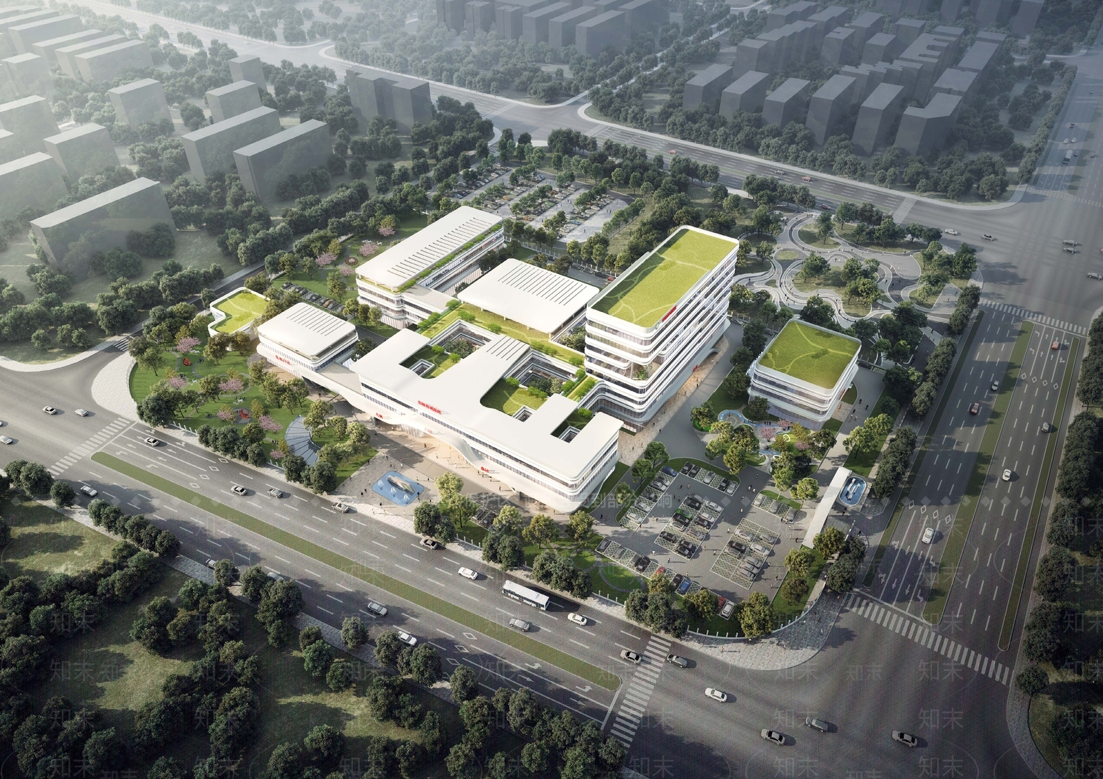 现代综合医院SU模型下载【ID:1151751462】