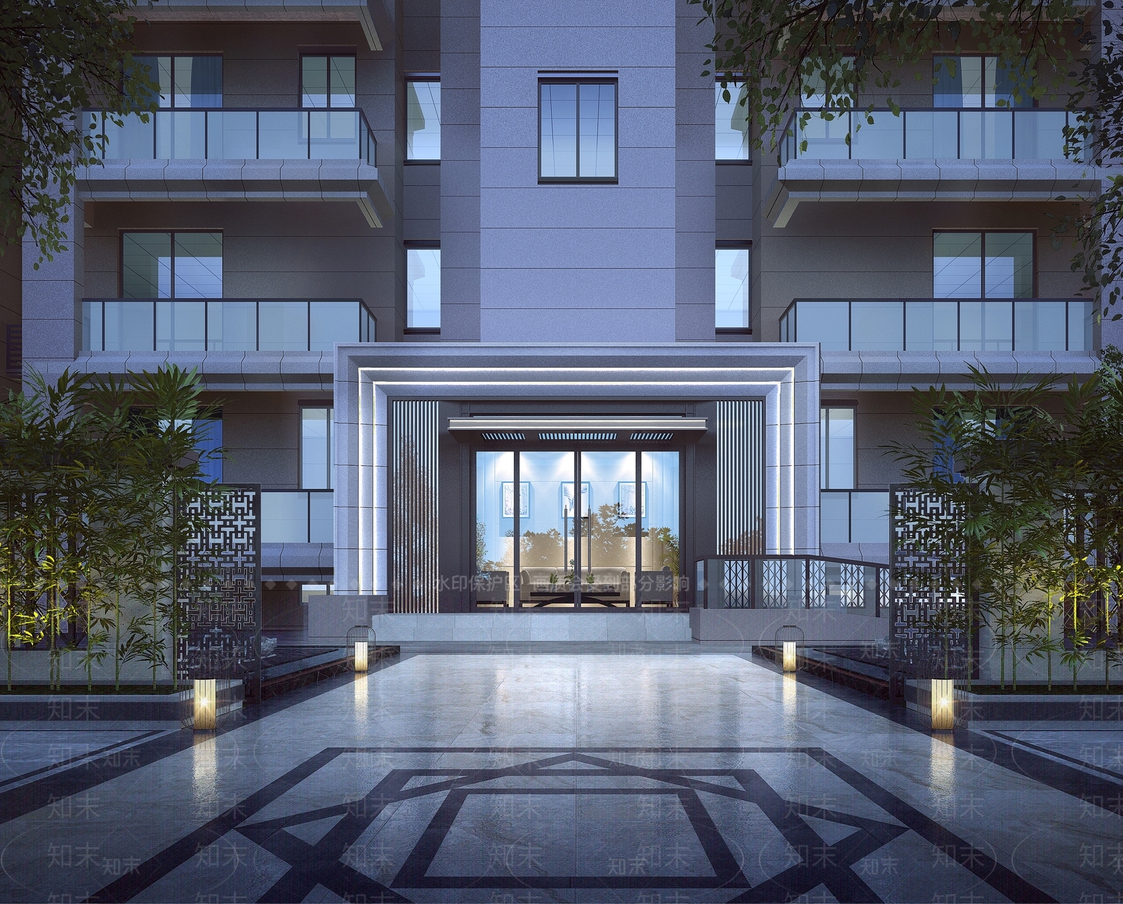 现代住宅入户门厅3D模型下载【ID:1151751294】