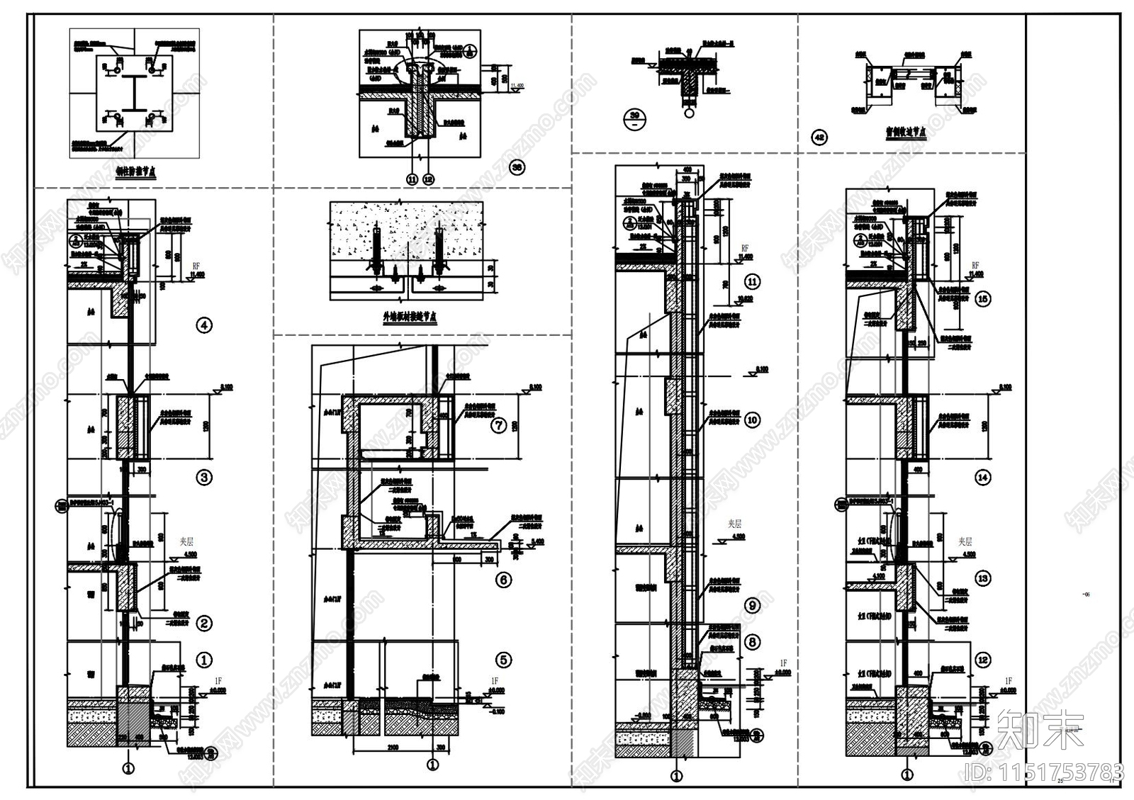 某产业园建筑cad施工图下载【ID:1151753783】