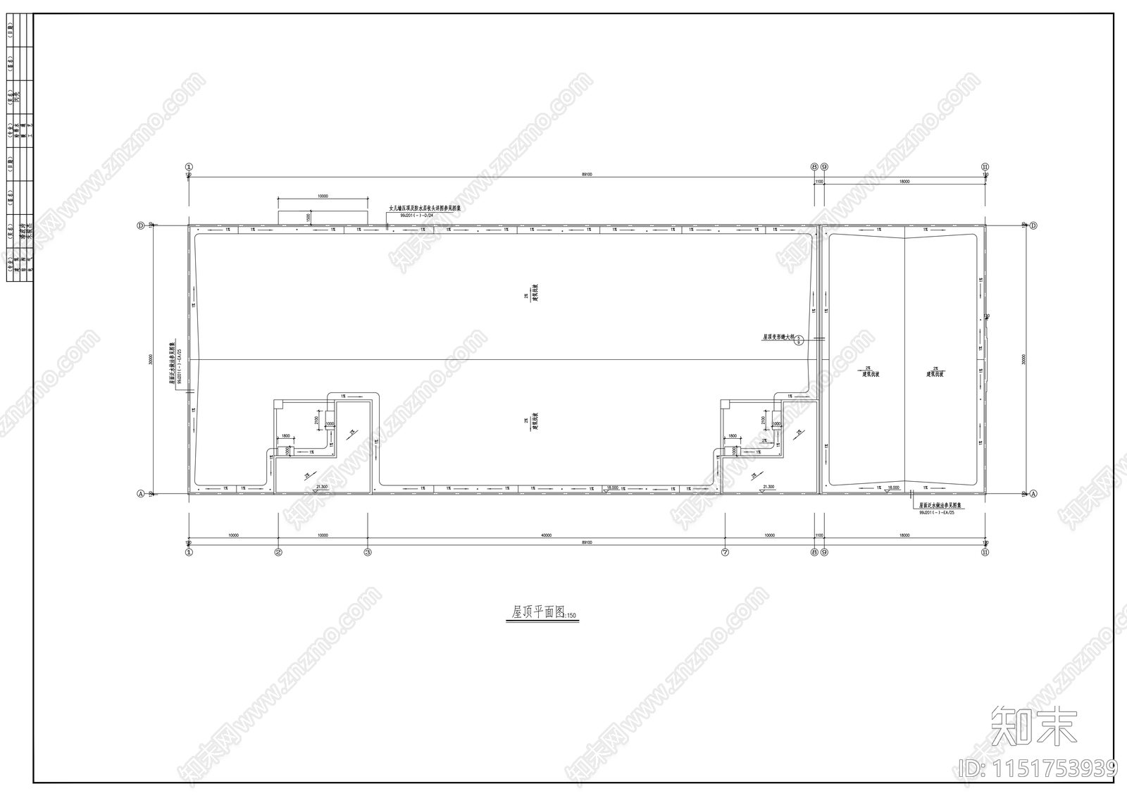 某厂区厂房建筑cad施工图下载【ID:1151753939】