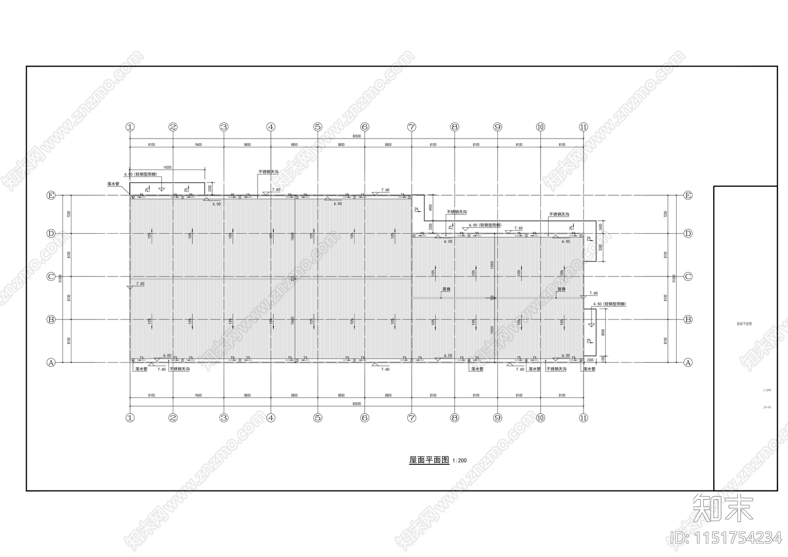 农产品产供销体系集配中心建筑cad施工图下载【ID:1151754234】