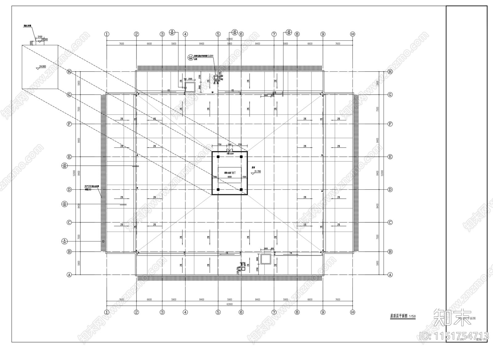 停车楼建筑施工图下载【ID:1151754713】