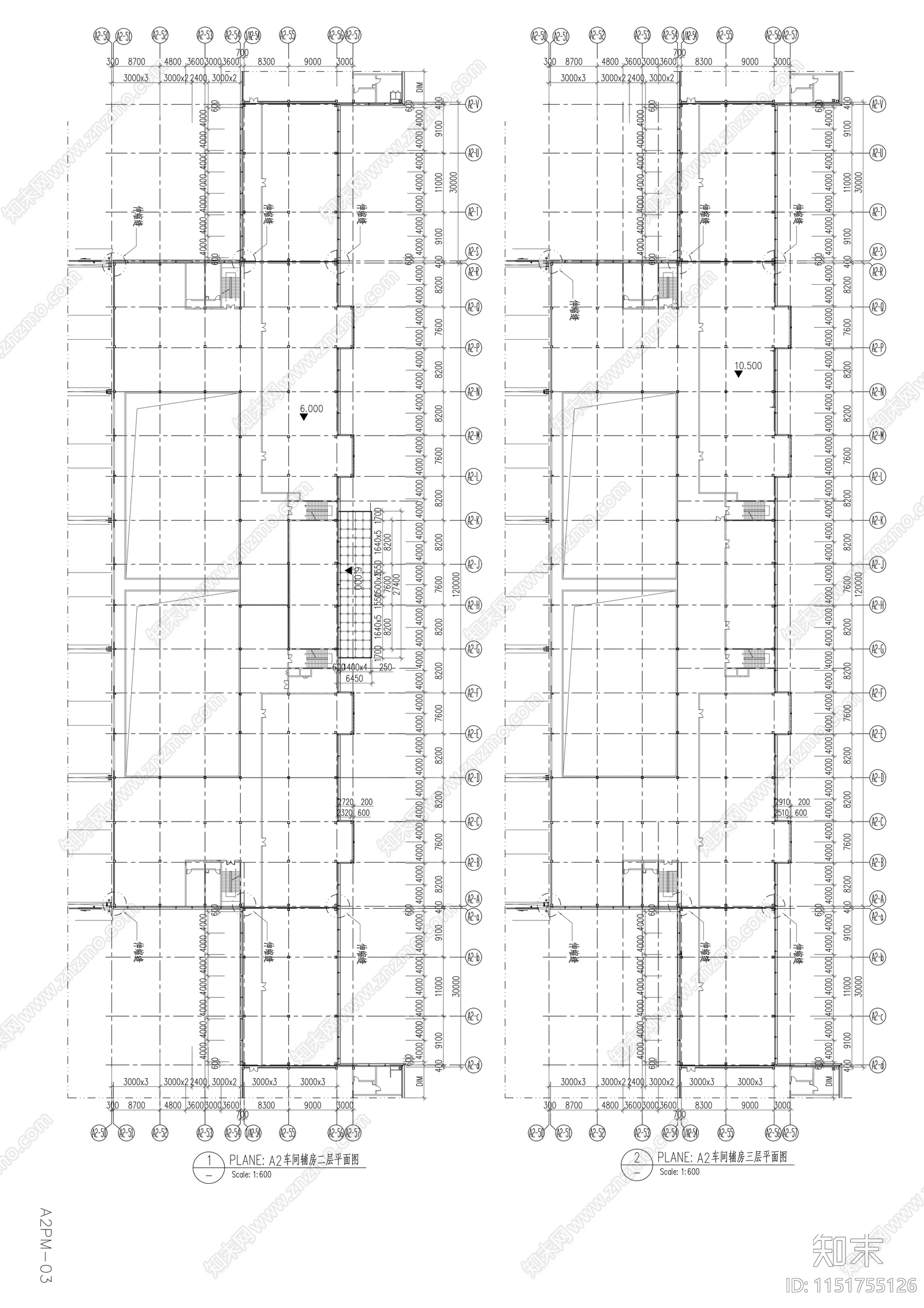 西北重工产业园联合厂房幕墙cad施工图下载【ID:1151755126】