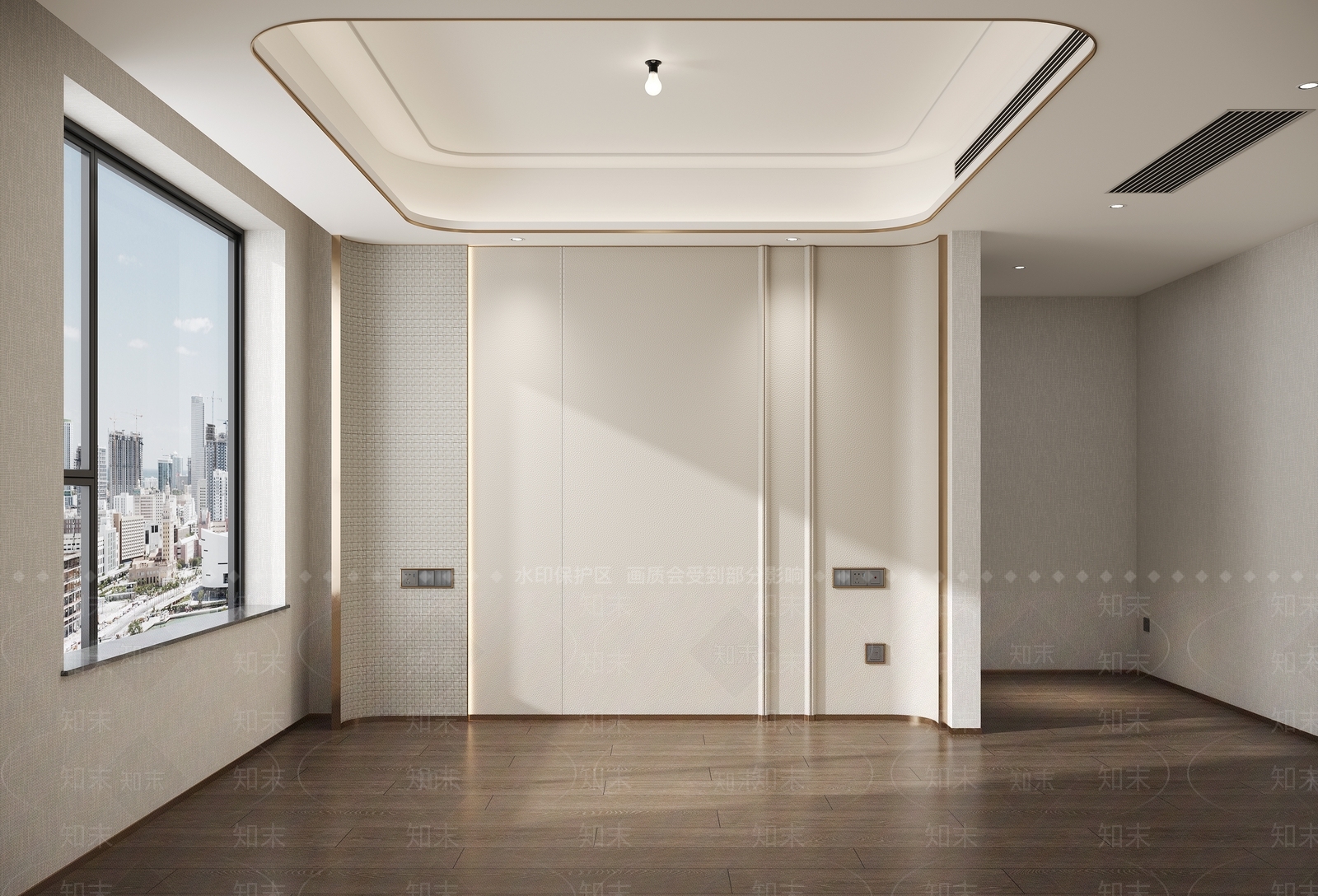 现代卧室背景墙3D模型下载【ID:1151759334】