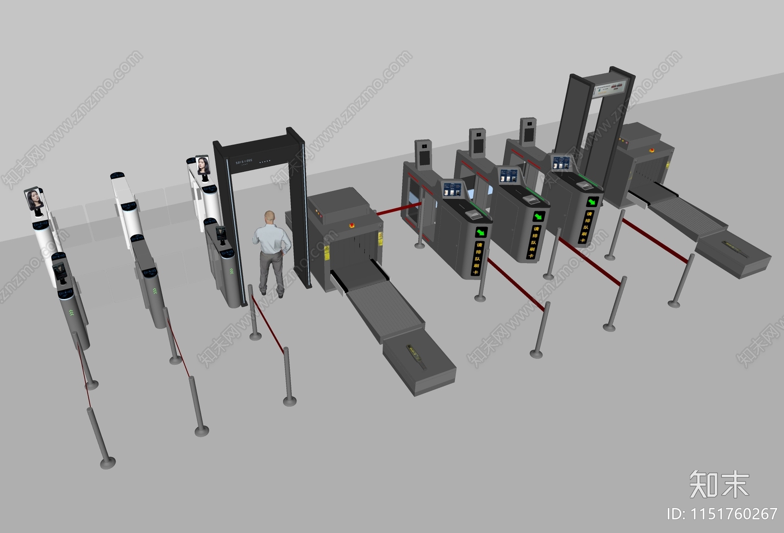 门禁机SU模型下载【ID:1151760267】