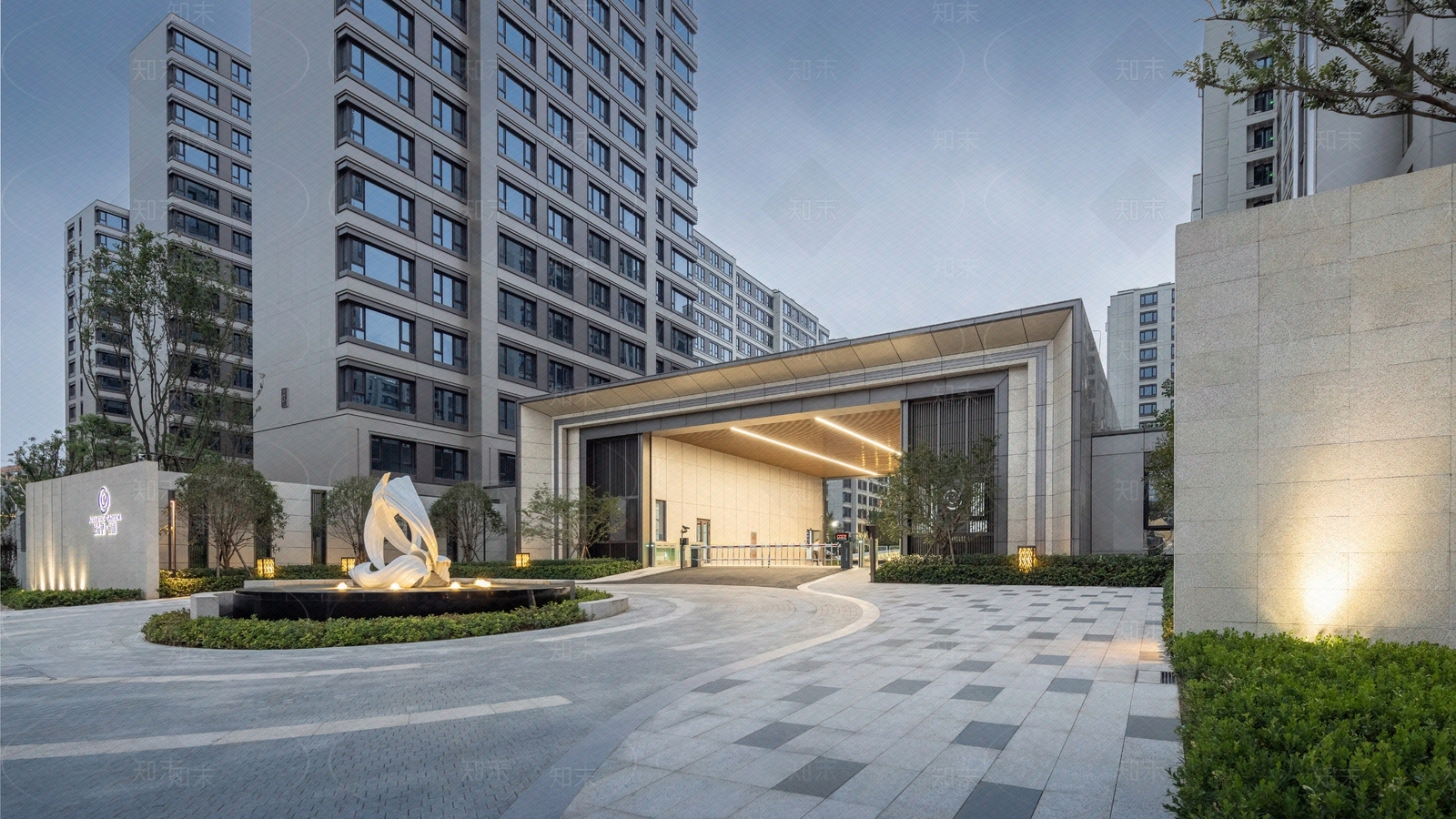 白天小区外景贴图下载【ID:1151763732】_【知末网贴图库】