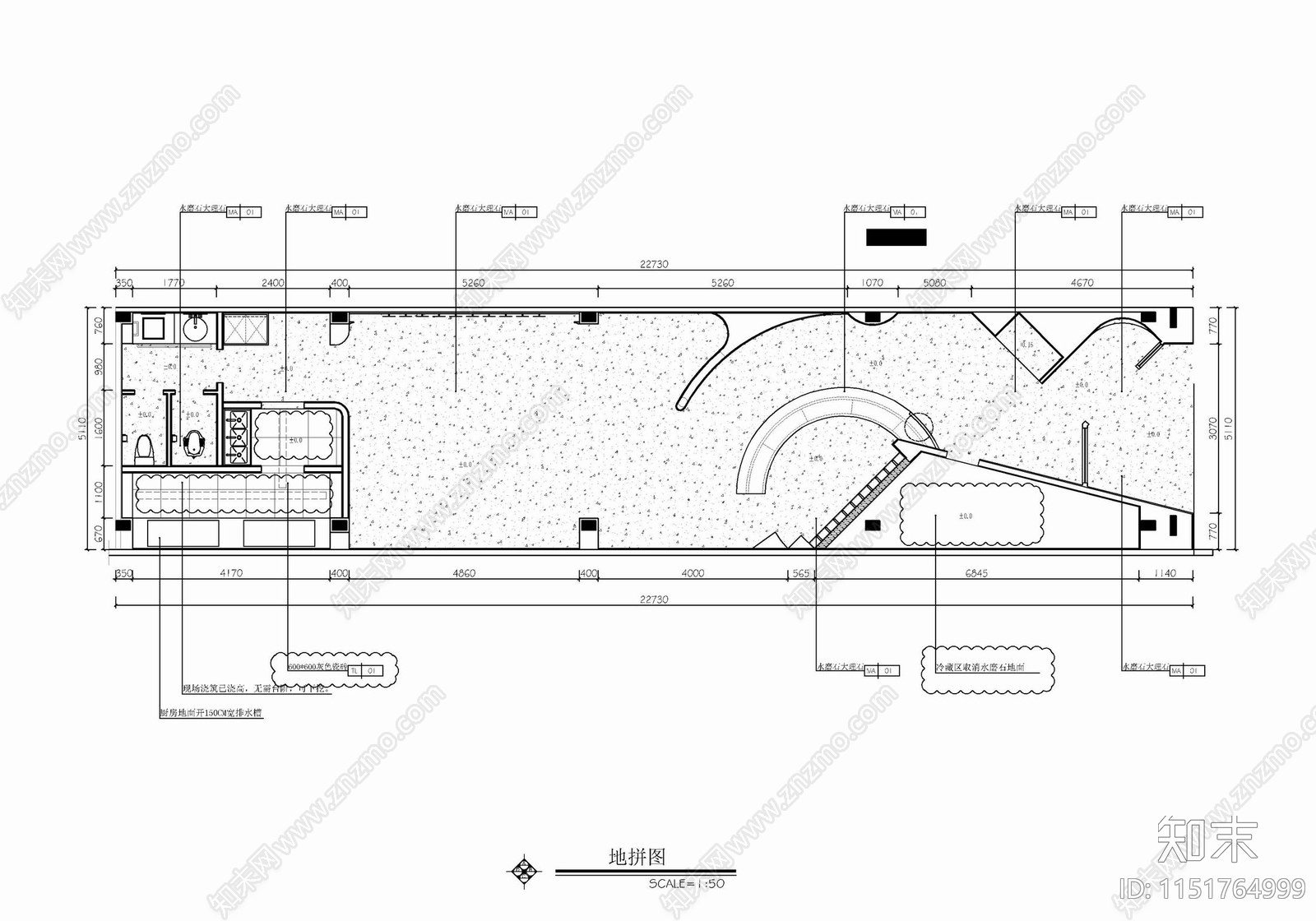 现代休闲办公室cad施工图下载【ID:1151764999】