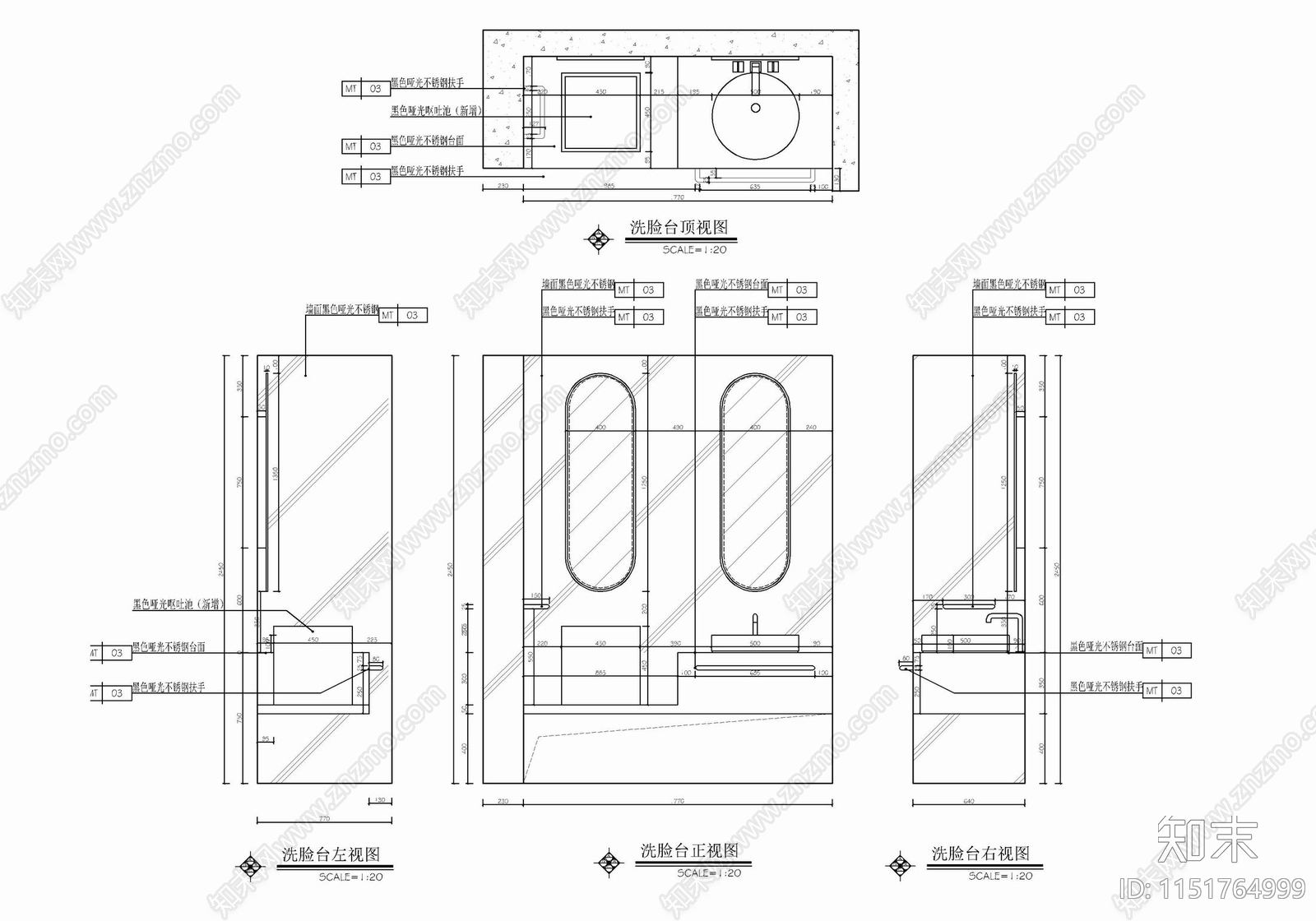 现代休闲办公室cad施工图下载【ID:1151764999】