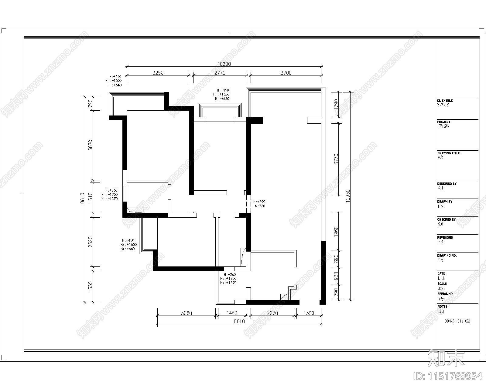 东莞颐龙湾户型总汇施工图下载【ID:1151769954】