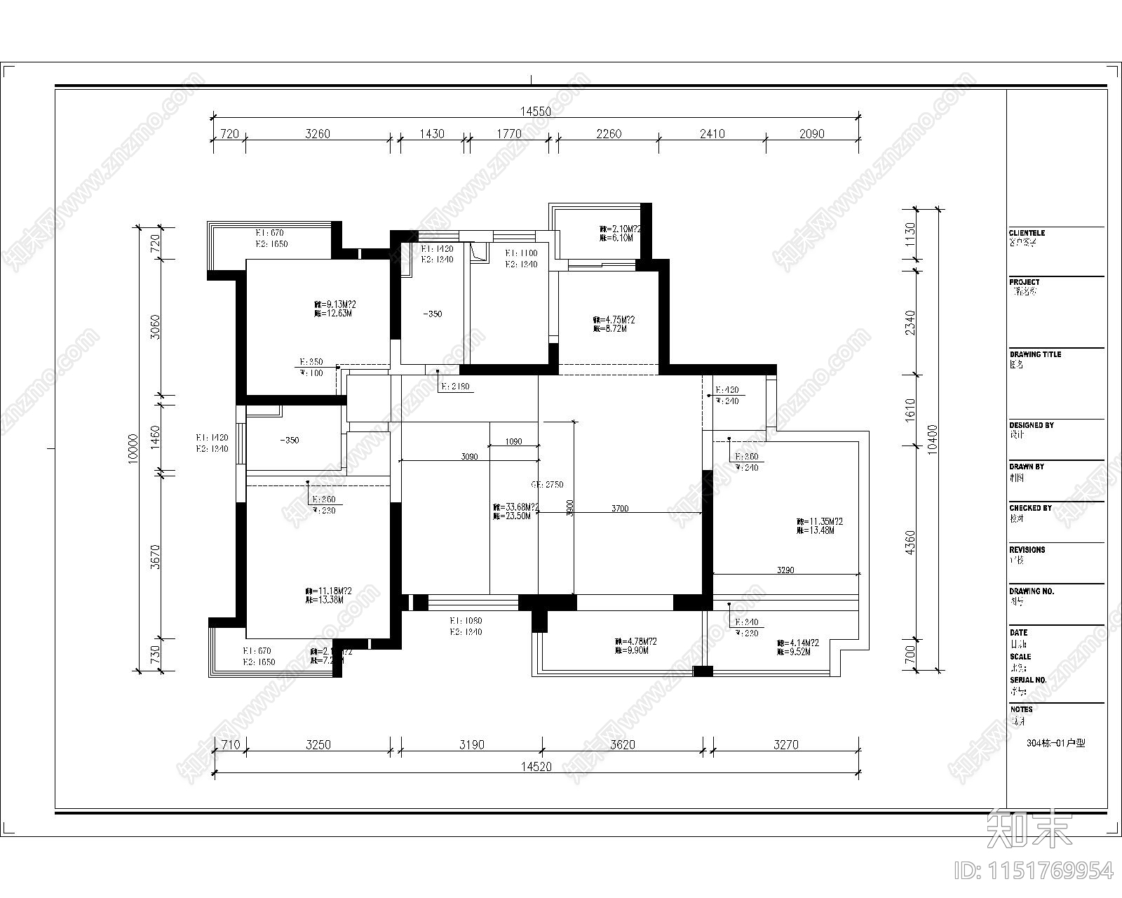 东莞颐龙湾户型总汇施工图下载【ID:1151769954】