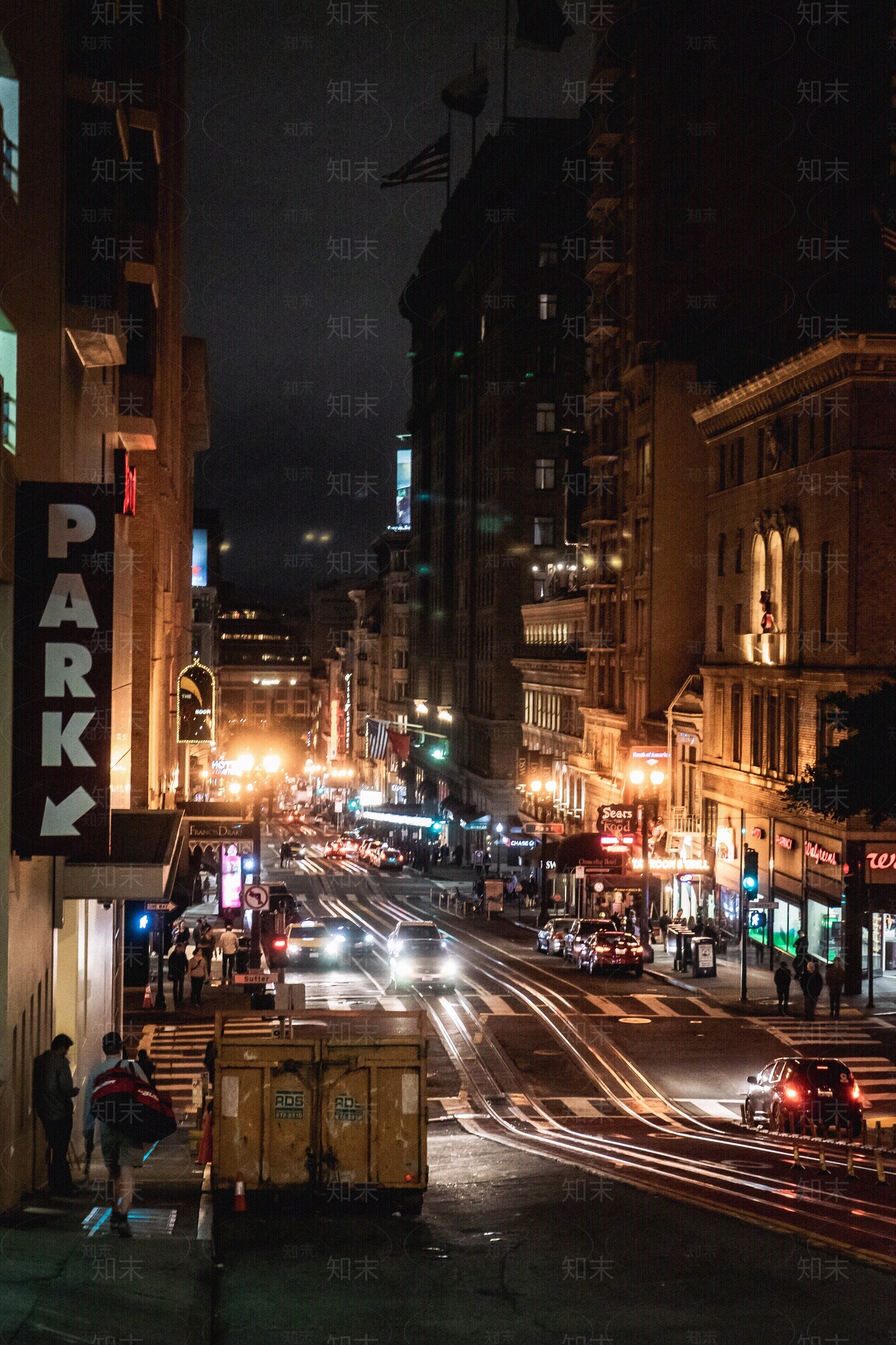 城市街道夜景贴图下载【ID:1151772828】