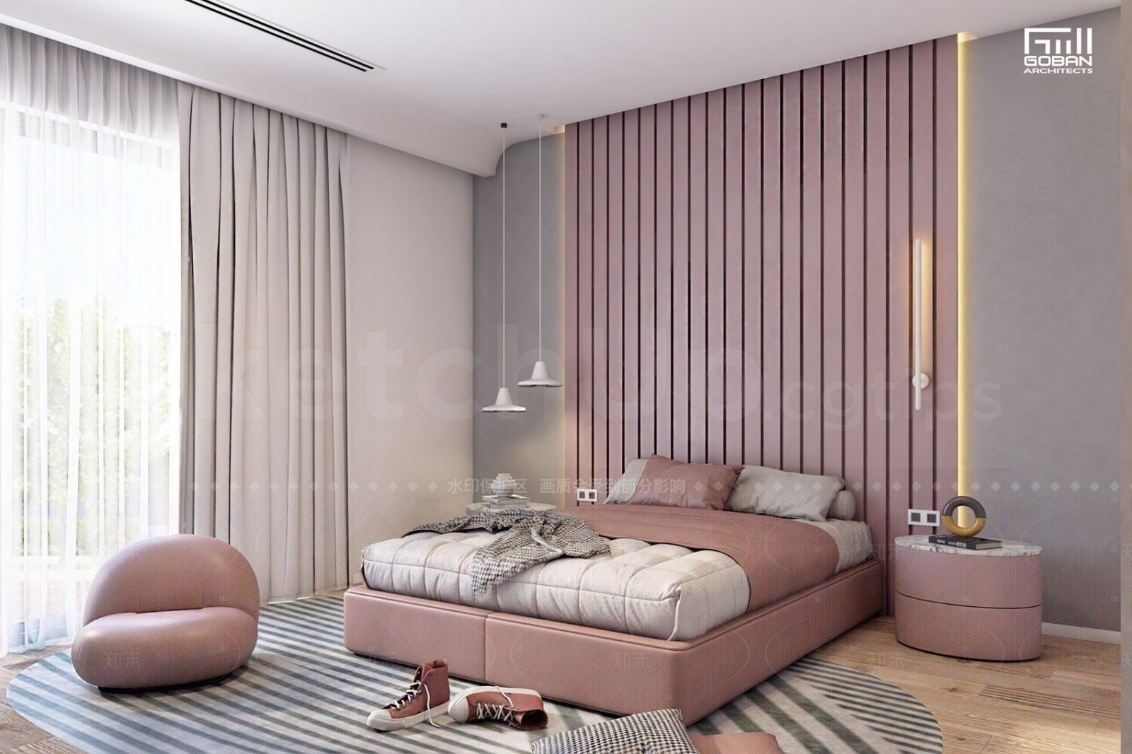 现代家居卧室SU模型下载【ID:1215962333】