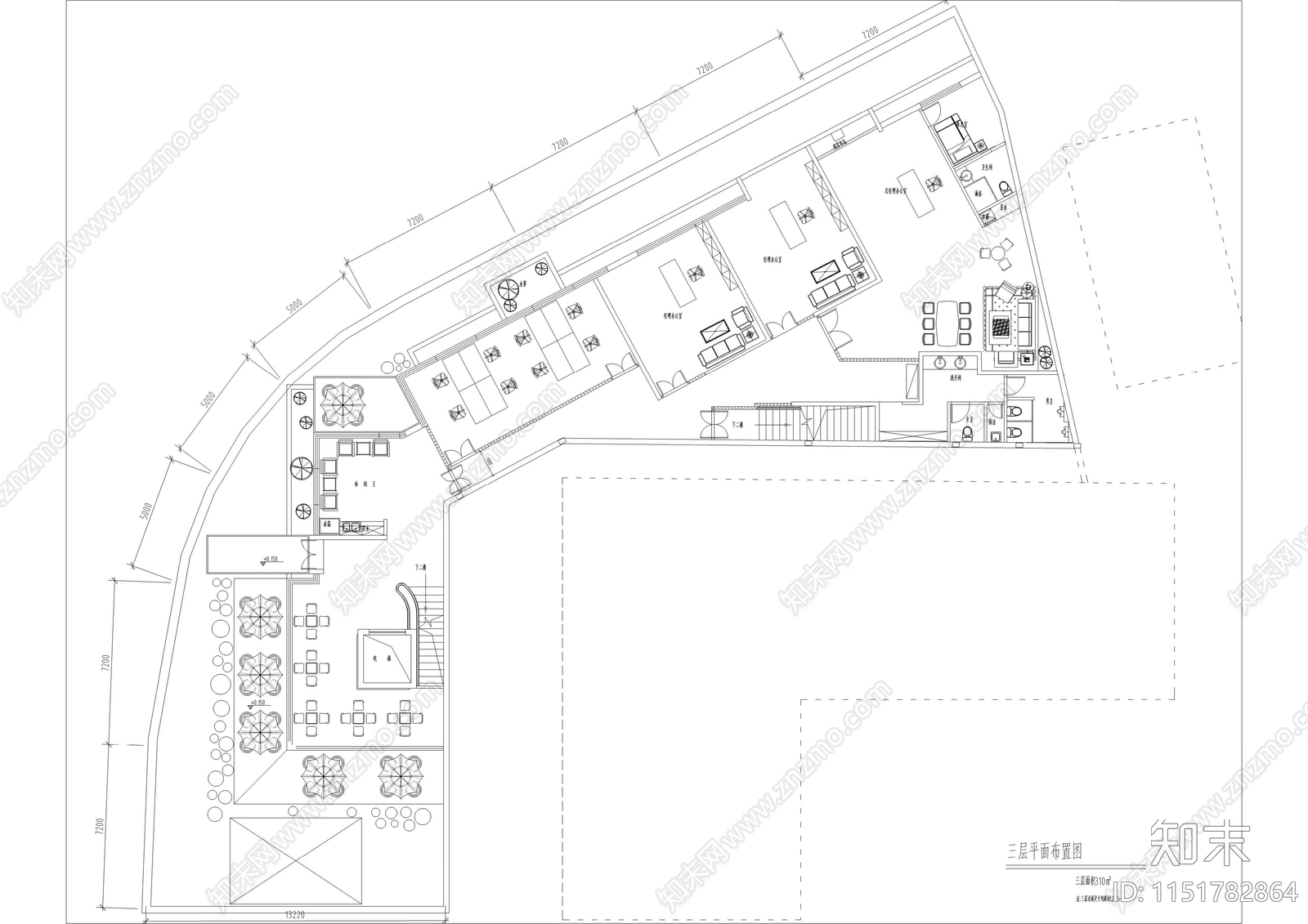 现代办公室空间立面图cad施工图下载【ID:1151782864】