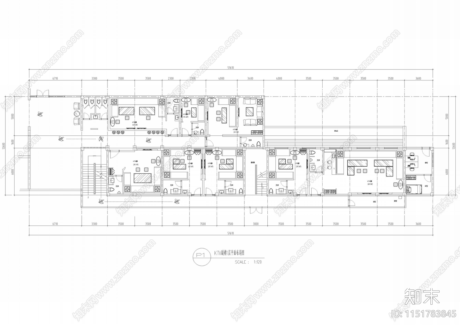超全不夜城施工图立面图cad施工图下载【ID:1151783845】