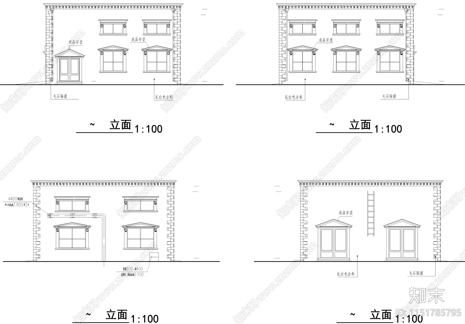 水厂变电房工业建筑cad施工图下载【ID:1151785795】