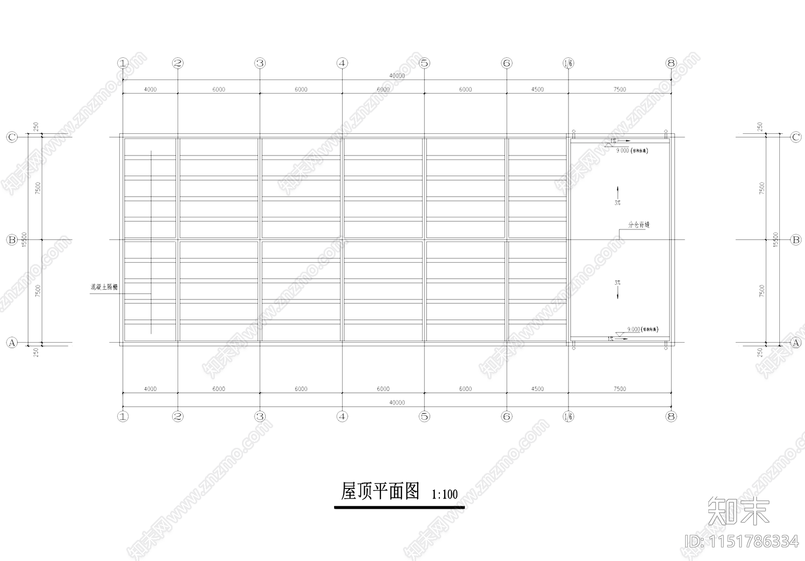 二层动力车间厂房工业建筑cad施工图下载【ID:1151786334】