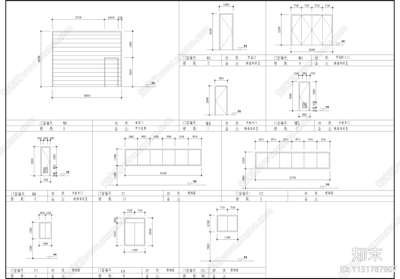 电力公司二层厂房车间工业建筑cad施工图下载【ID:1151787907】