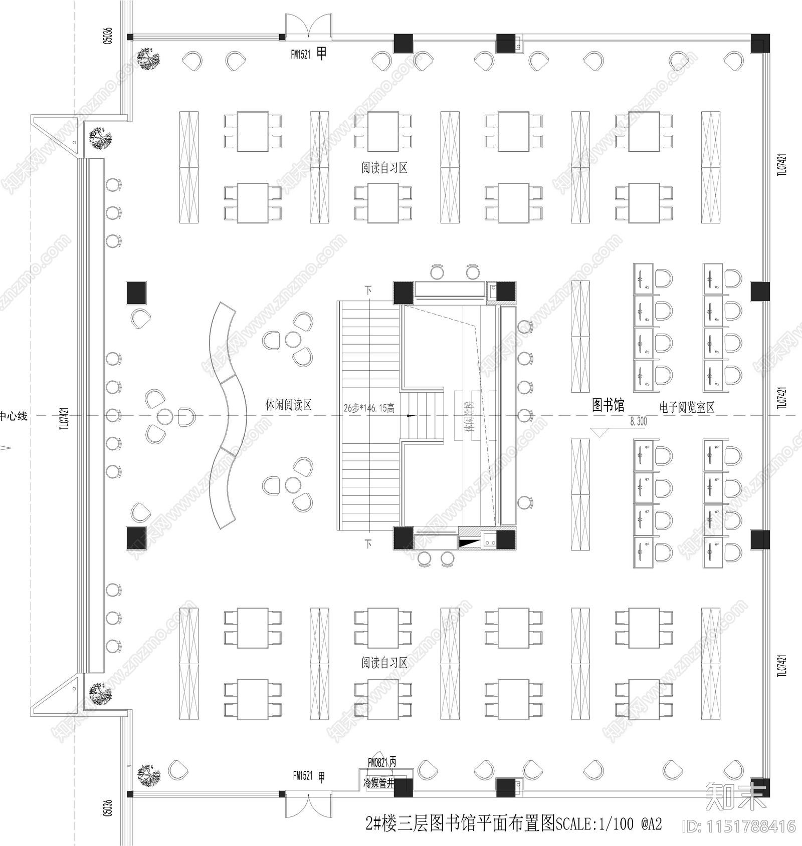 900m²cad施工图下载【ID:1151788416】