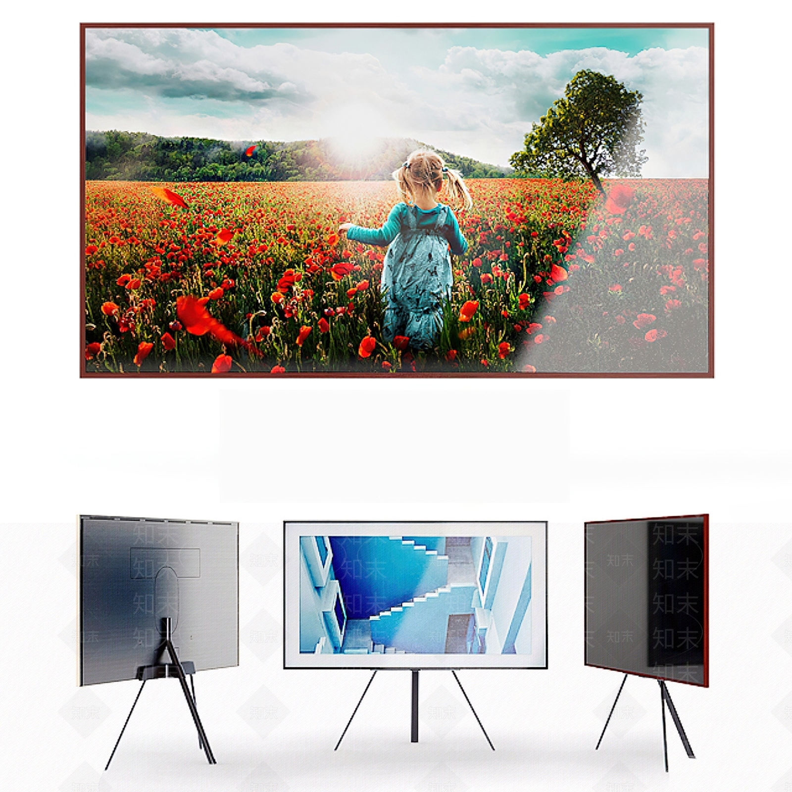 移动支架电视机SU模型下载【ID:1151788776】