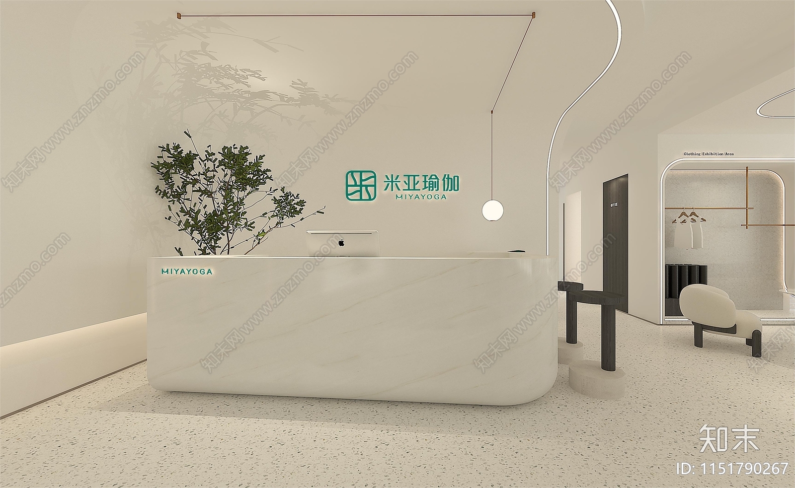 郑州瑜伽馆cad施工图下载【ID:1151790267】