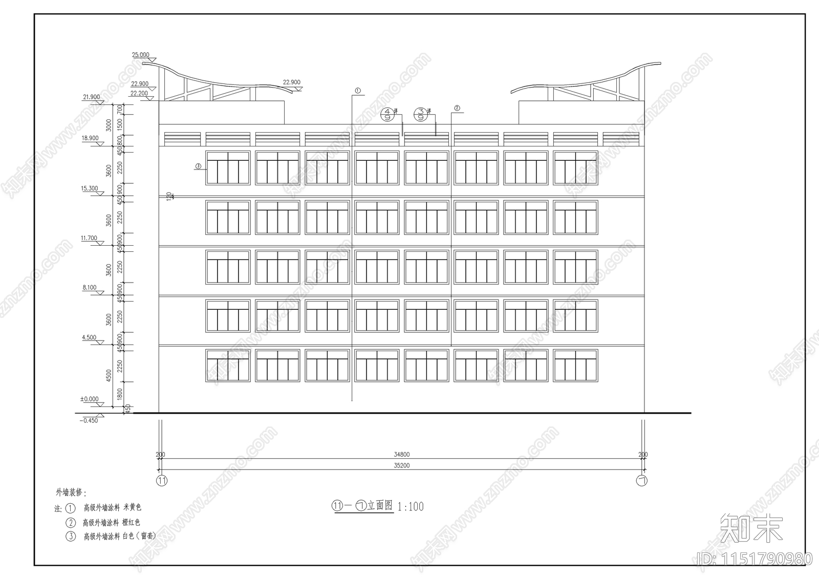 小学科技综合楼建筑图纸cad施工图下载【ID:1151790980】