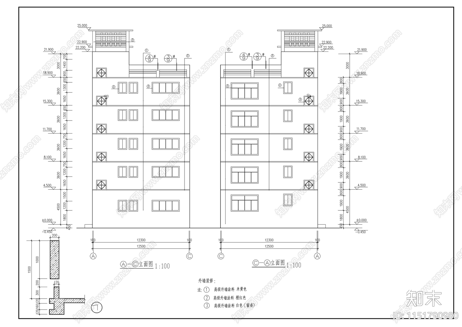 小学科技综合楼建筑图纸cad施工图下载【ID:1151790980】