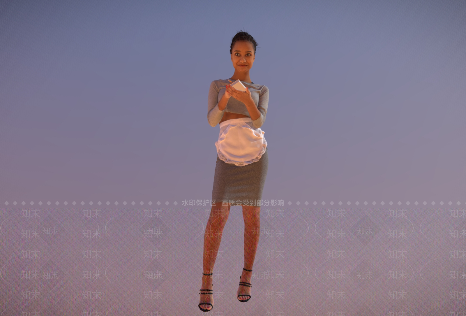 黑人美女SU模型下载【ID:1151791775】