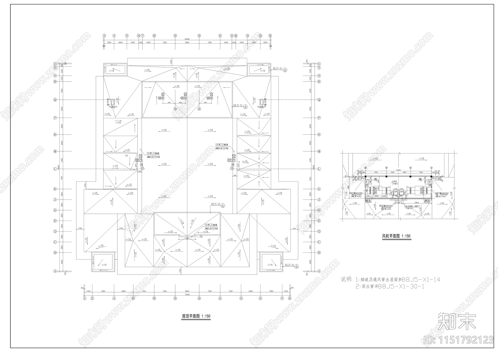 大学礼堂建筑cad施工图下载【ID:1151792123】