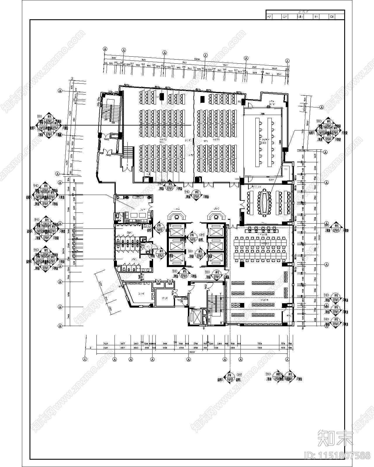 医院建筑cad施工图下载【ID:1151807588】