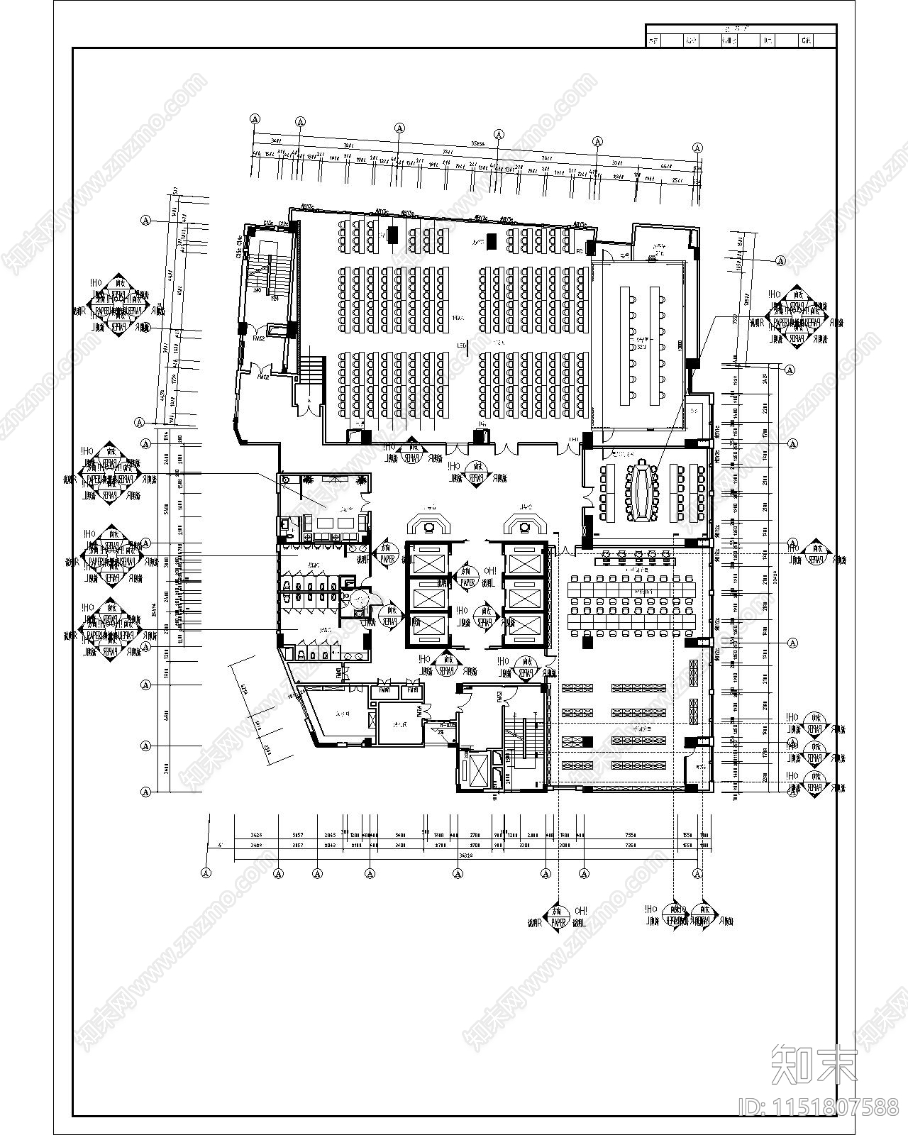 医院建筑cad施工图下载【ID:1151807588】