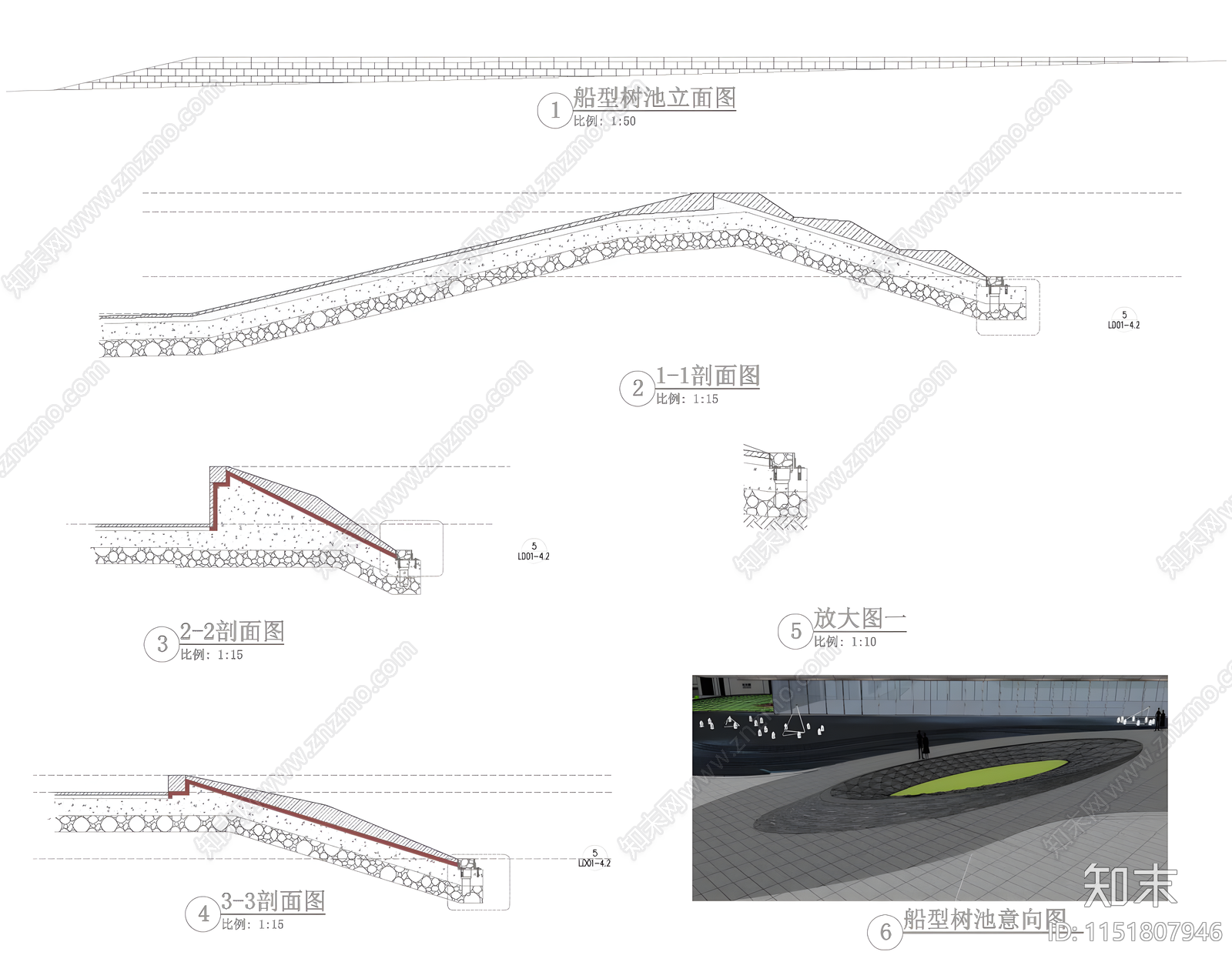 阳光城江天悦展示区景观cad施工图下载【ID:1151807946】